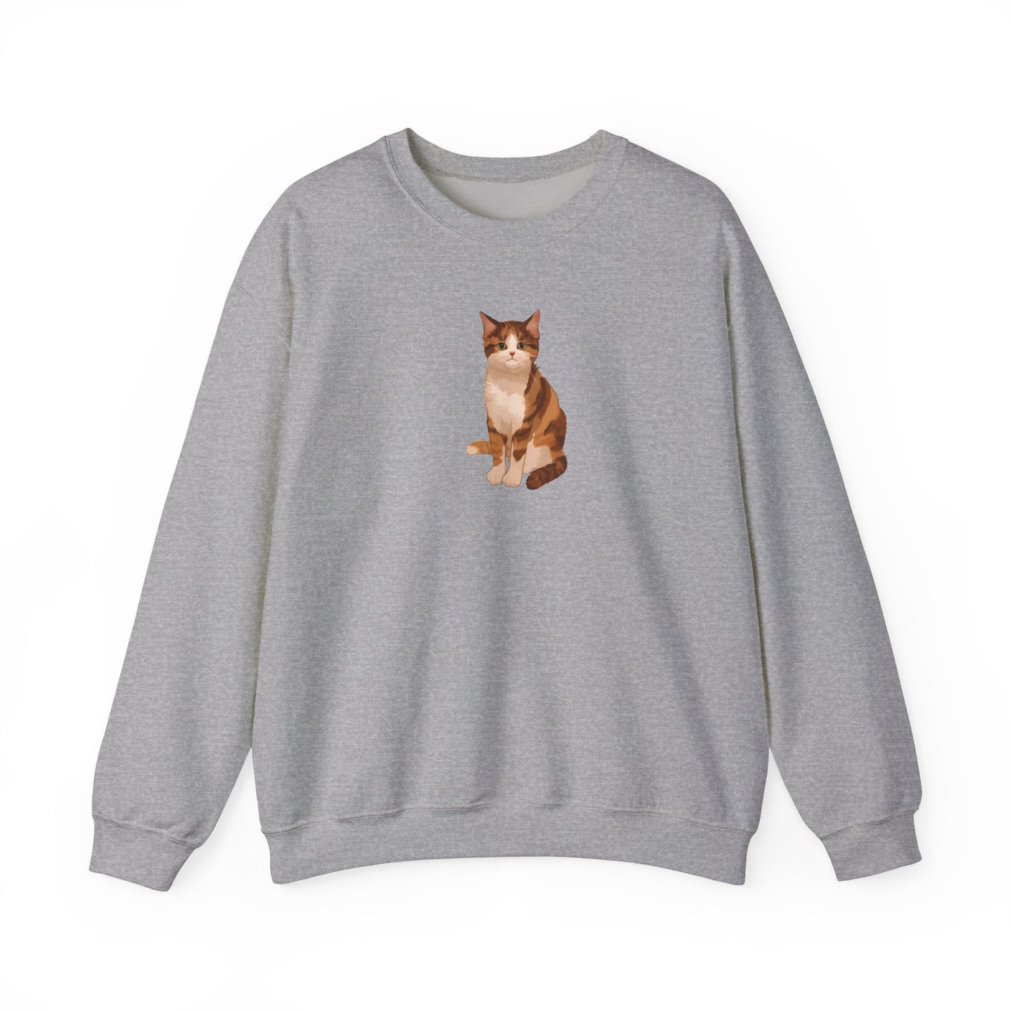 Cute Cat (Unisex Heavy Blend™ Crewneck Sweatshirt)