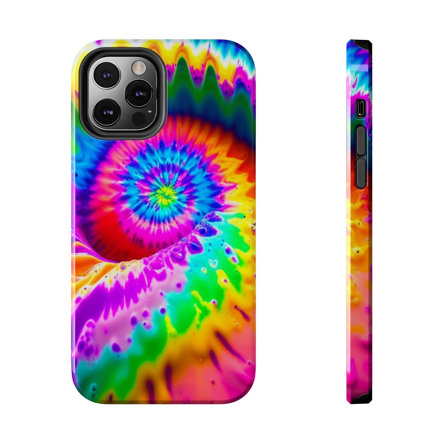 W Tie-Dye Wie-Wye (Tough iPhone Case)