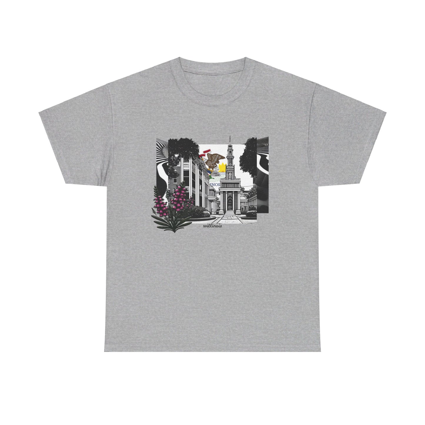 W Illinois Willinois (Unisex Heavy Cotton Tee)