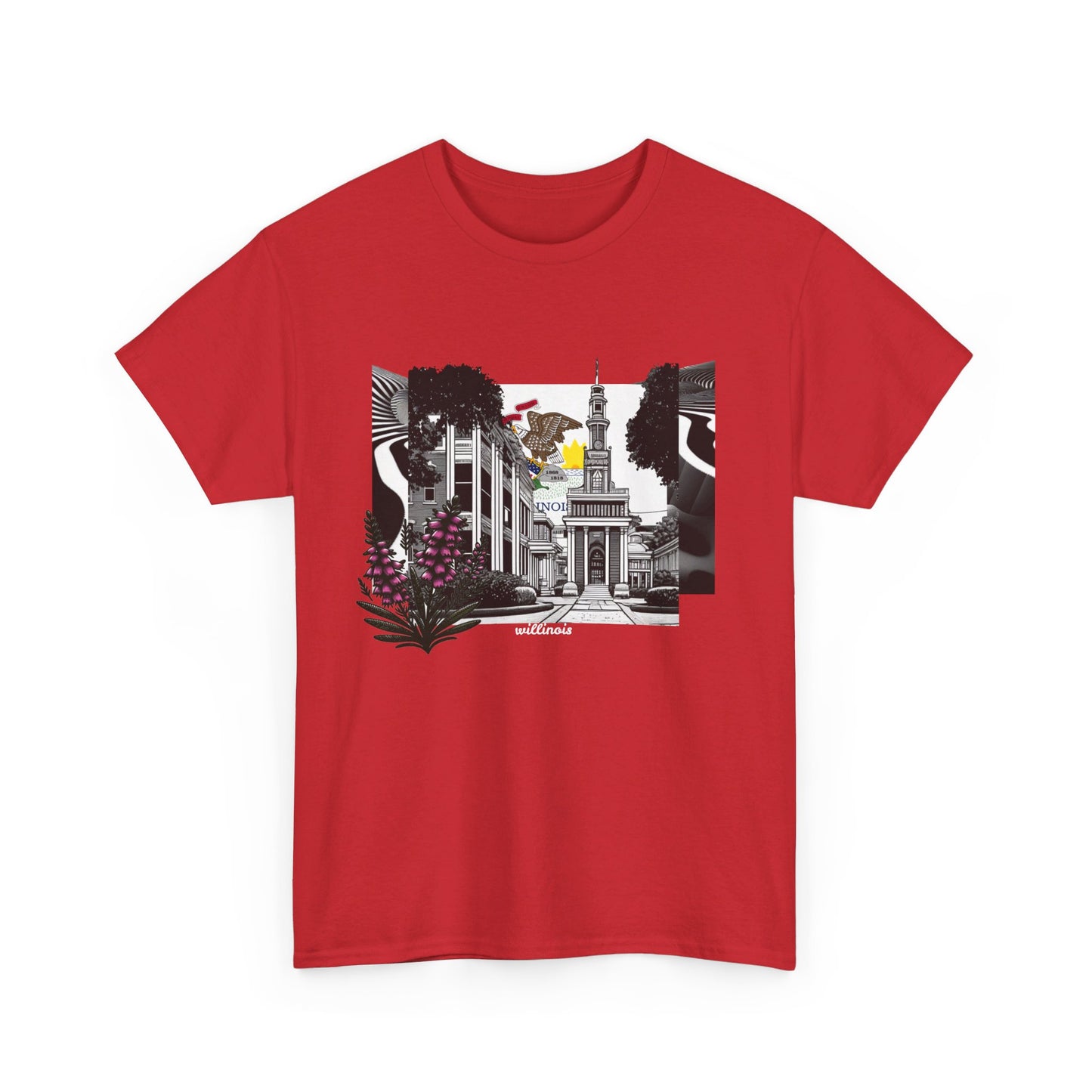 W Illinois Willinois (Unisex Heavy Cotton Tee)