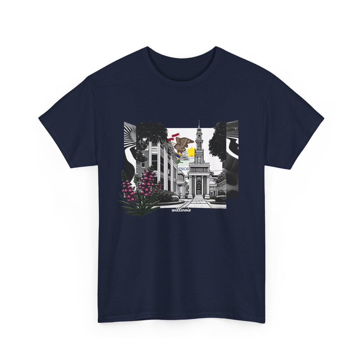 W Illinois Willinois (Unisex Heavy Cotton Tee)