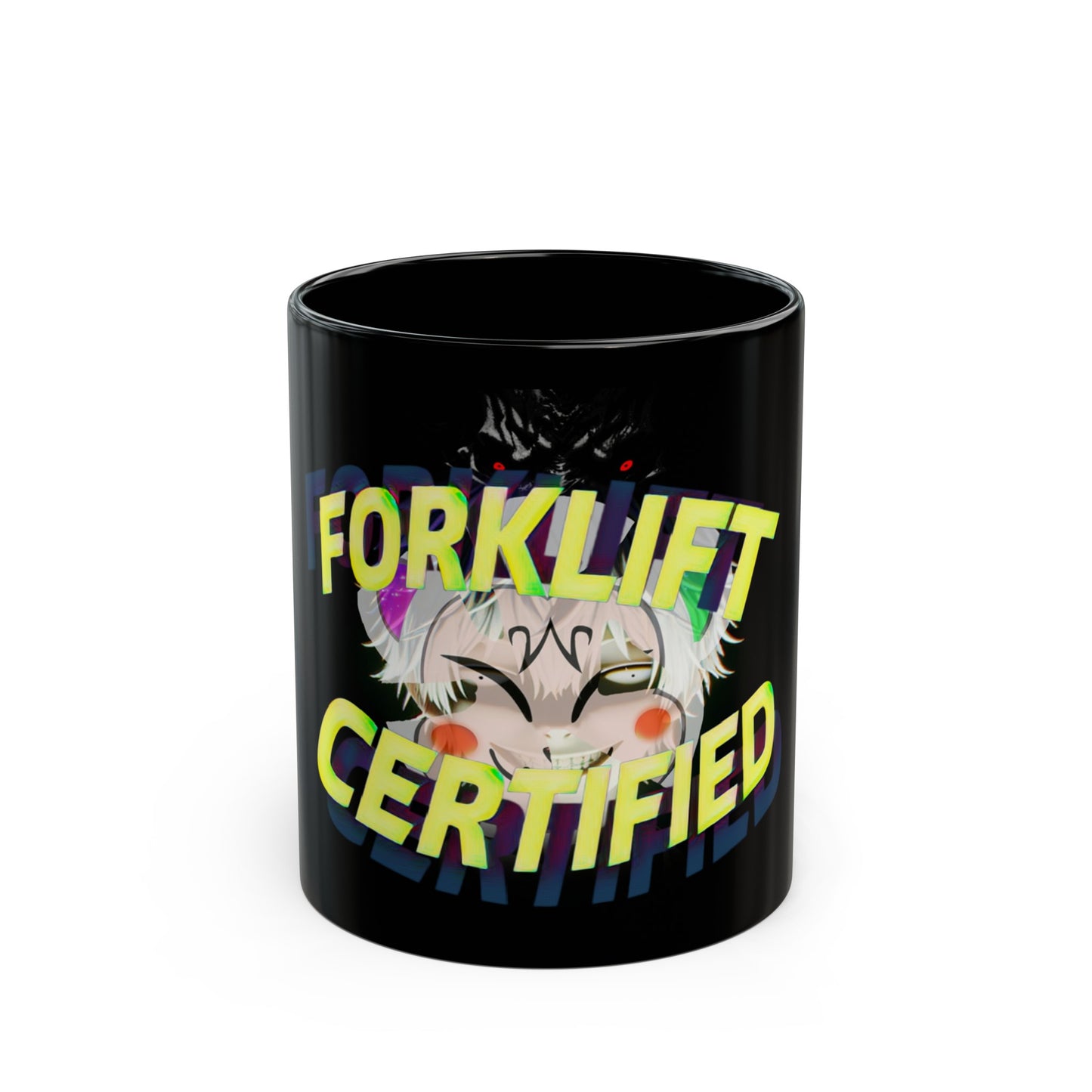 Forklift Certified Black Mug (11oz, 15oz)
