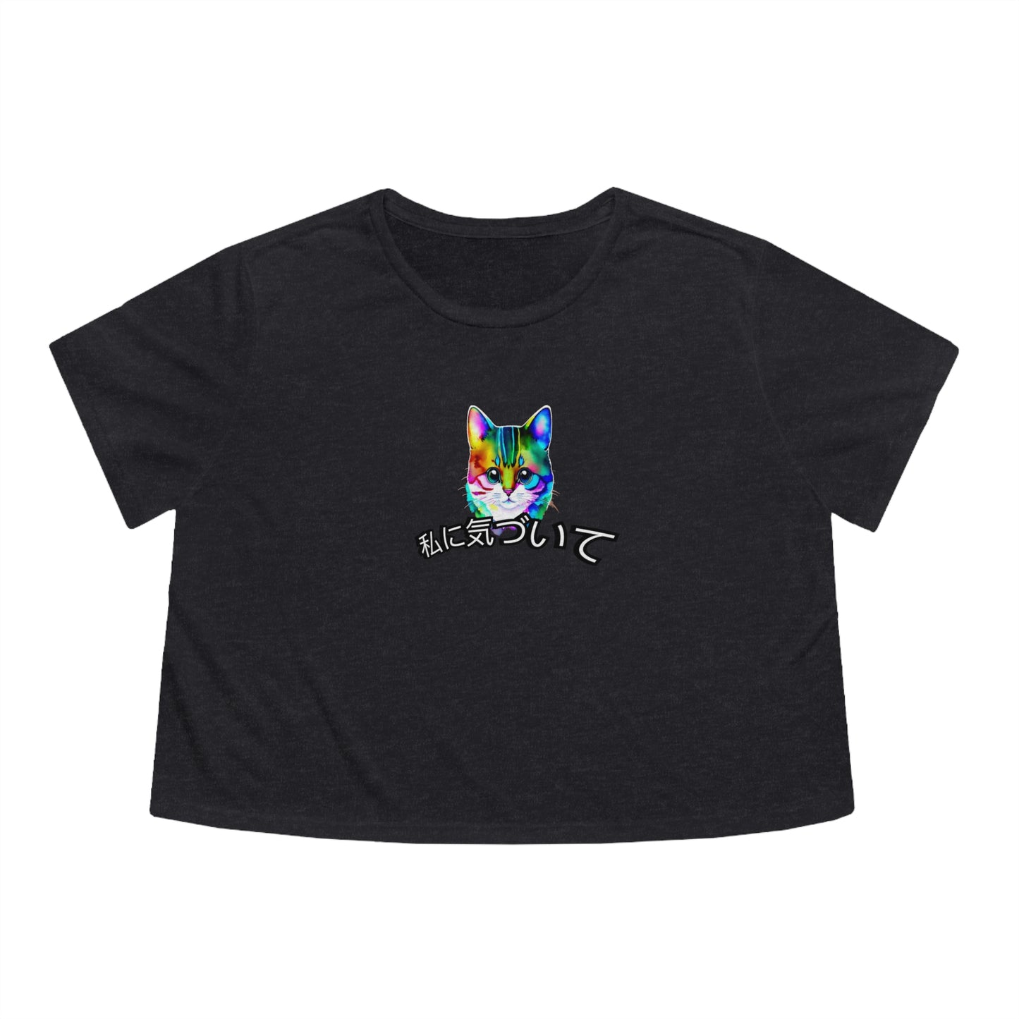 Notice Me (Women's Flowy Cropped Tee)