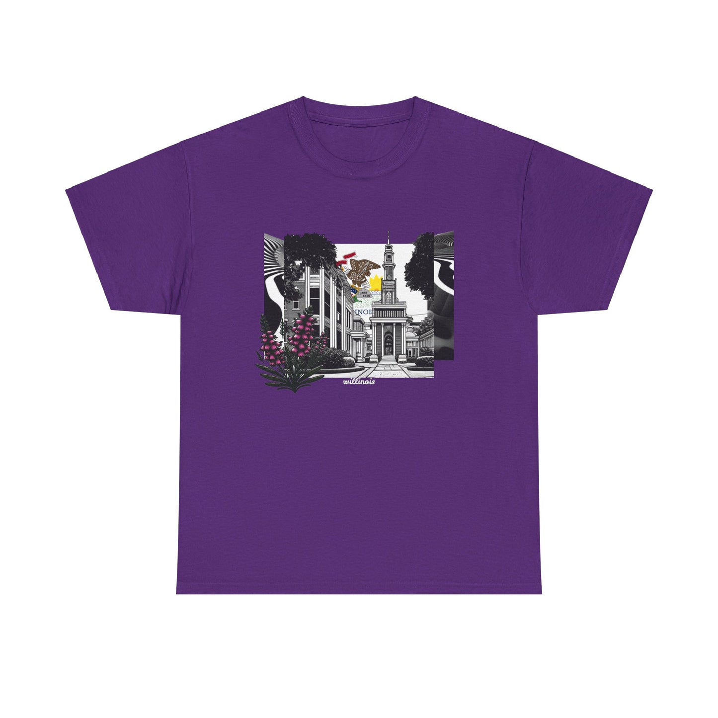 W Illinois Willinois (Unisex Heavy Cotton Tee)