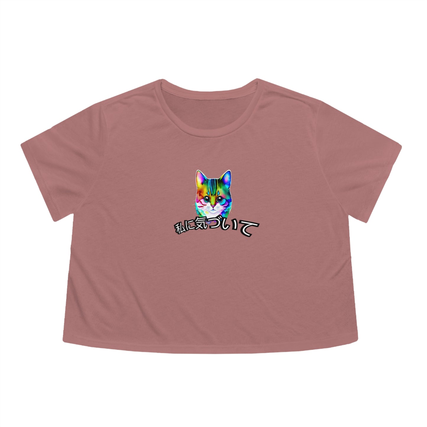 Notice Me (Women's Flowy Cropped Tee)