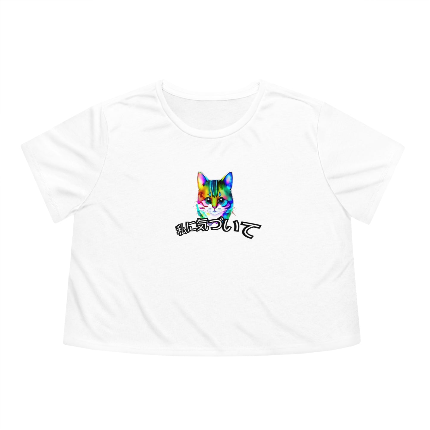 Notice Me (Women's Flowy Cropped Tee)