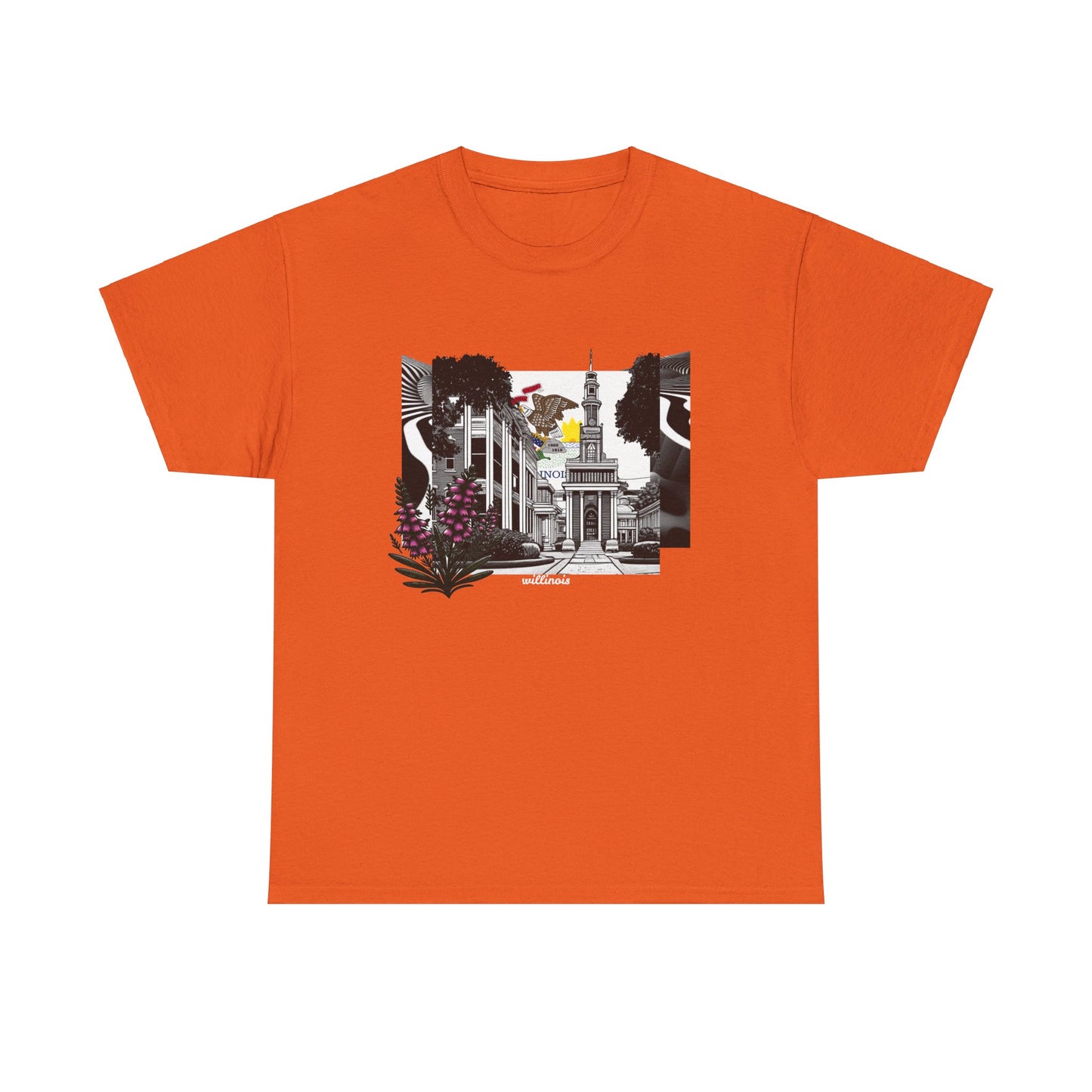 W Illinois Willinois (Unisex Heavy Cotton Tee)