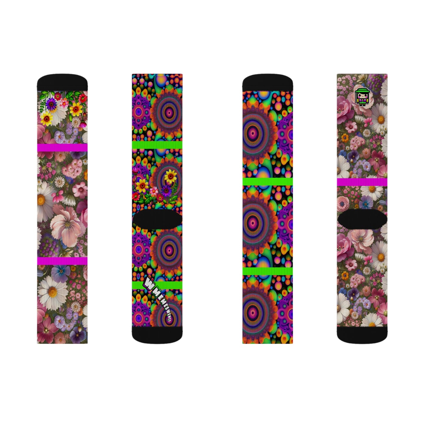 Enter the Flower-verse (Sublimation Socks)