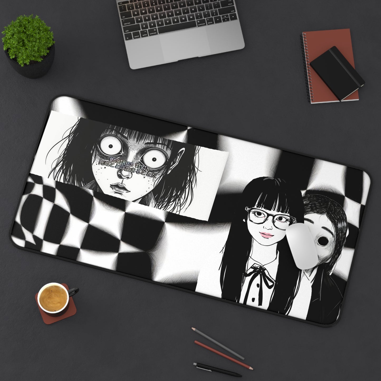 "Vivir es Morir" Death Cult News Channel (Desk Mat)
