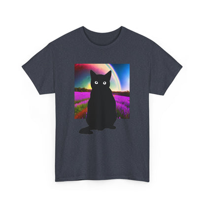 Cute Cat Universes かわいい猫の世界 Unisex Heavy Cotton Tee