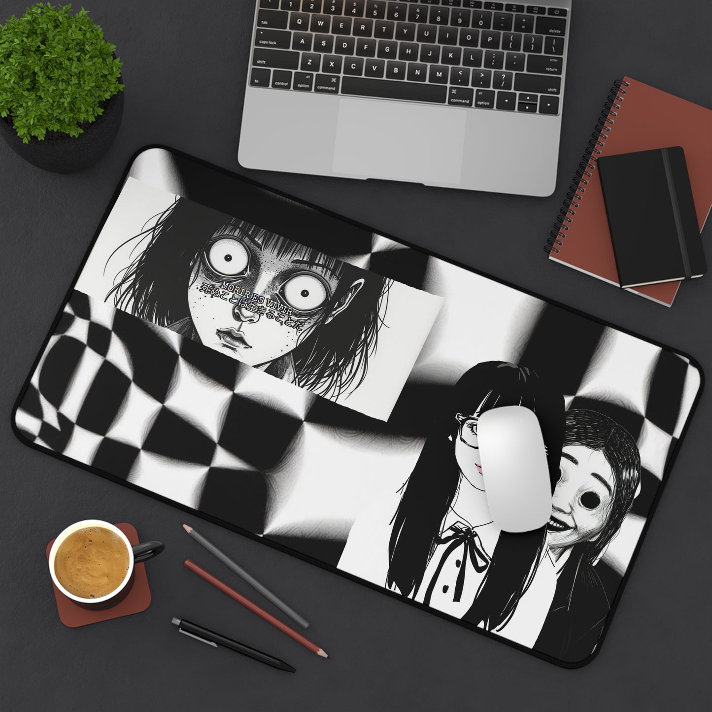 "Vivir es Morir" Death Cult News Channel (Desk Mat)
