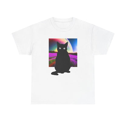 Cute Cat Universes かわいい猫の世界 Unisex Heavy Cotton Tee