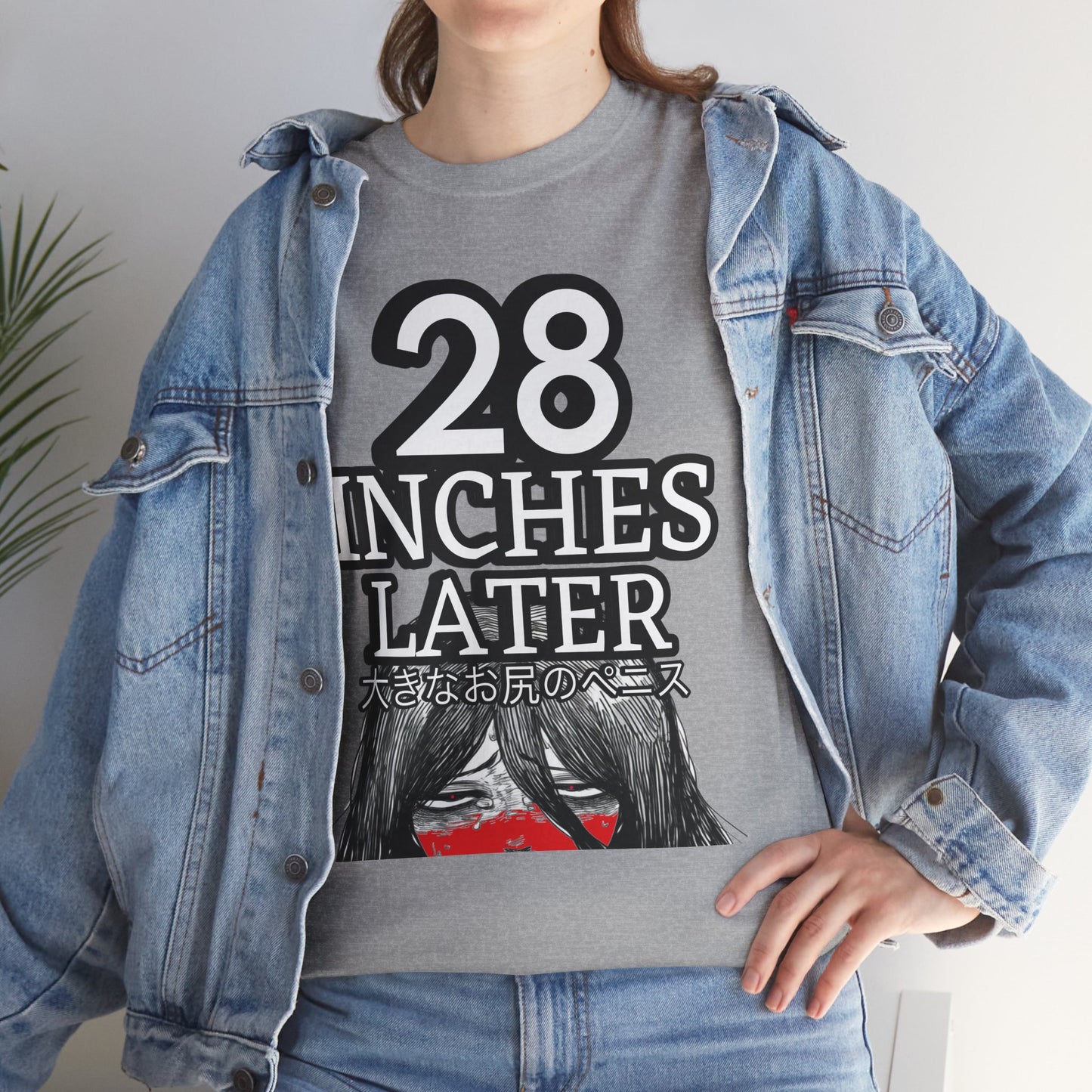 28 Inches laterインチ後 Unisex Heavy Cotton Tee