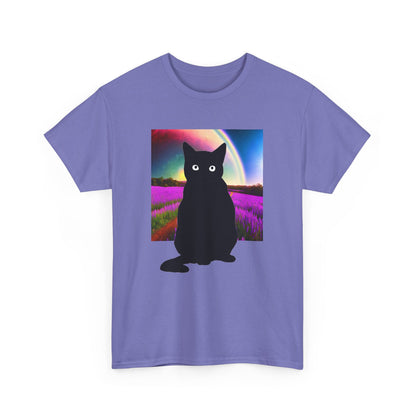 Cute Cat Universes かわいい猫の世界 Unisex Heavy Cotton Tee