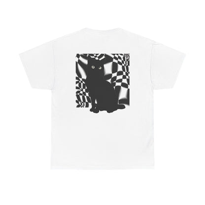 Cute Cat Universes かわいい猫の世界 Unisex Heavy Cotton Tee