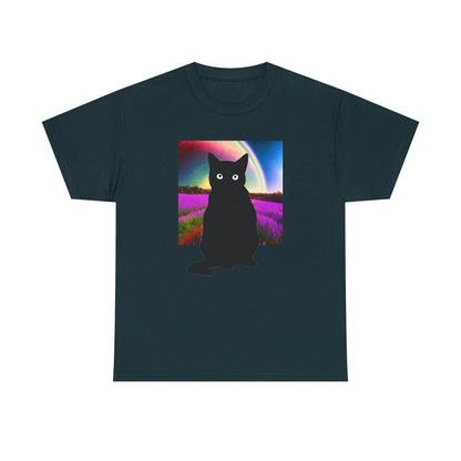 Cute Cat Universes かわいい猫の世界 Unisex Heavy Cotton Tee