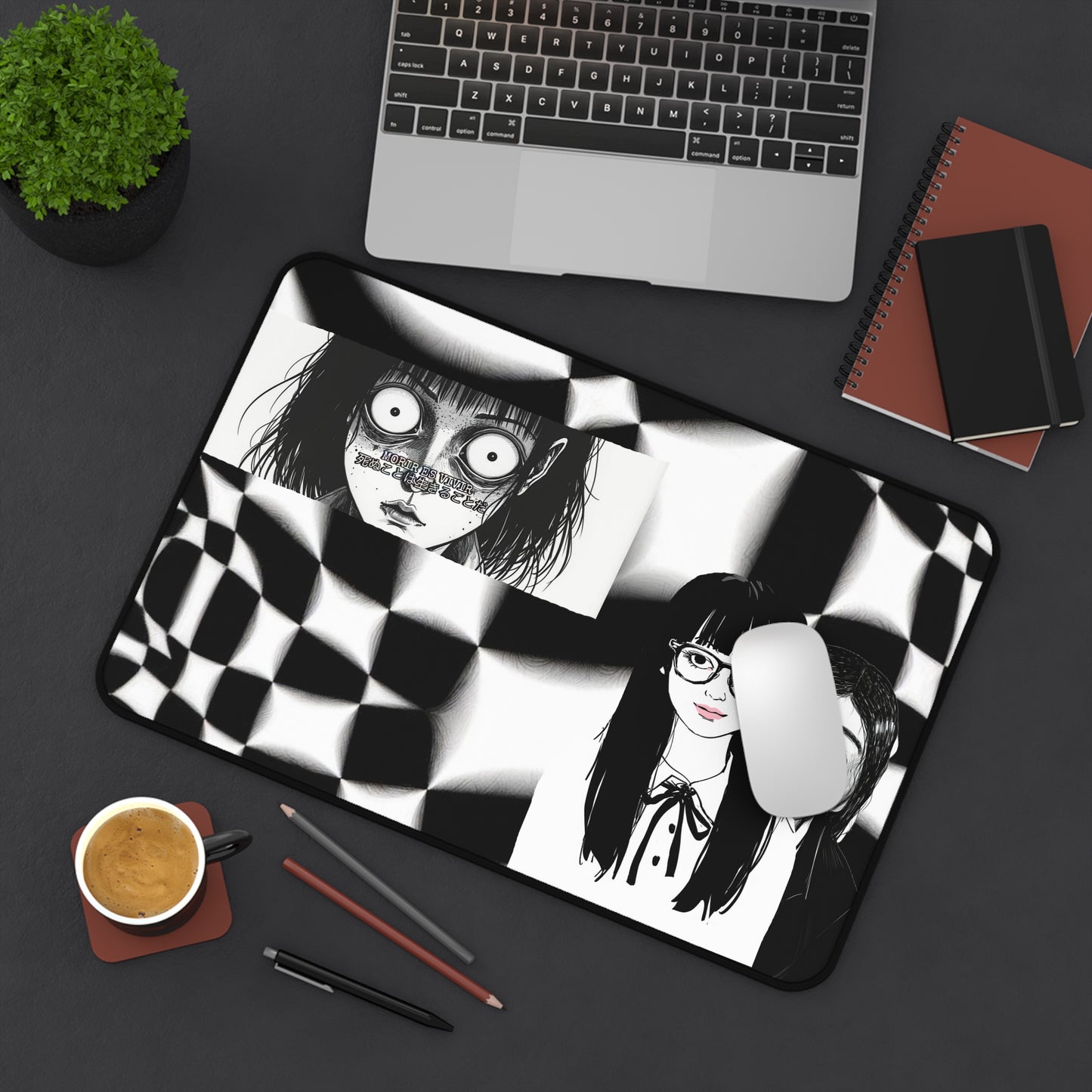 "Vivir es Morir" Death Cult News Channel (Desk Mat)