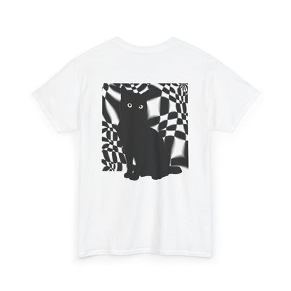 Cute Cat Universes かわいい猫の世界 Unisex Heavy Cotton Tee