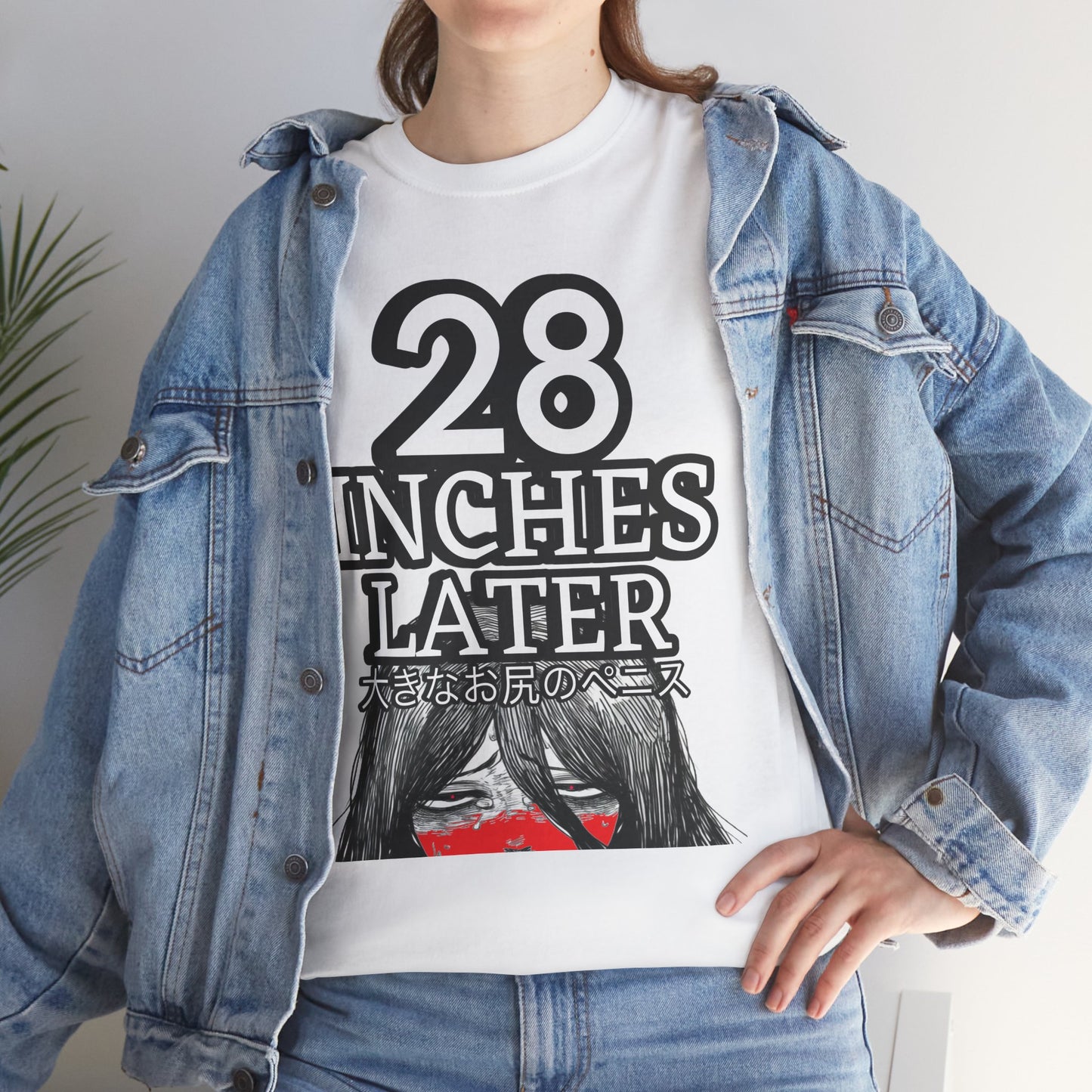 28 Inches laterインチ後 Unisex Heavy Cotton Tee