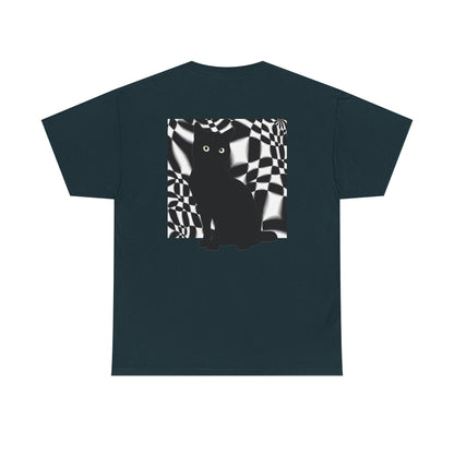 Cute Cat Universes かわいい猫の世界 Unisex Heavy Cotton Tee