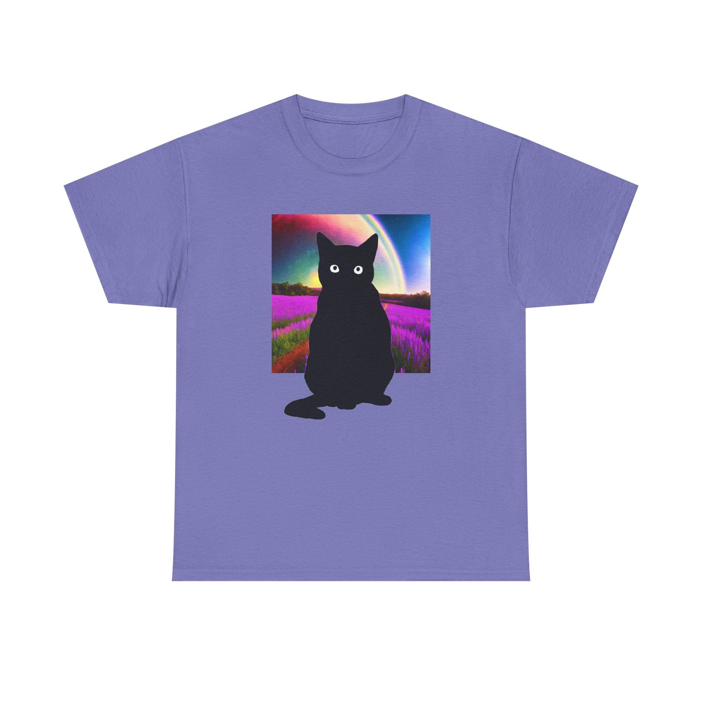 Cute Cat Universes かわいい猫の世界 Unisex Heavy Cotton Tee