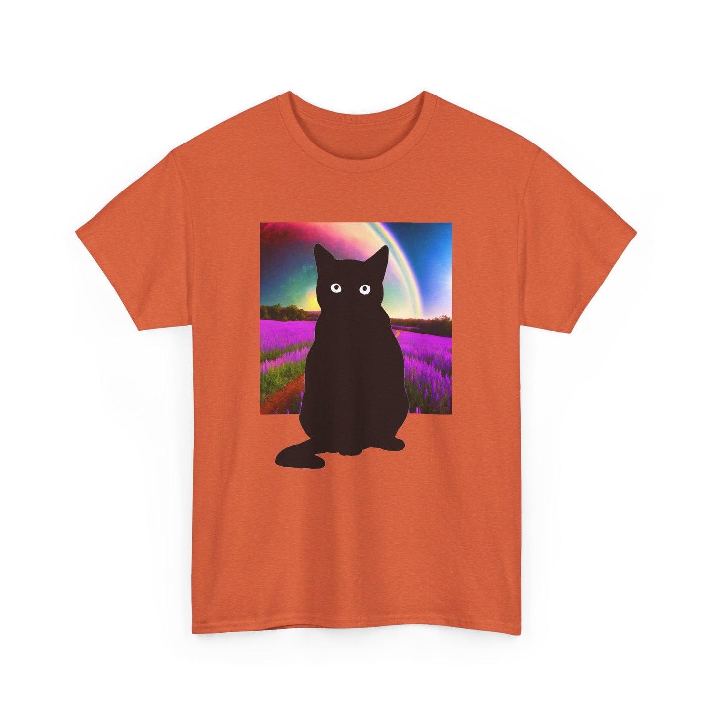 Cute Cat Universes かわいい猫の世界 Unisex Heavy Cotton Tee