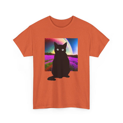 Cute Cat Universes かわいい猫の世界 Unisex Heavy Cotton Tee