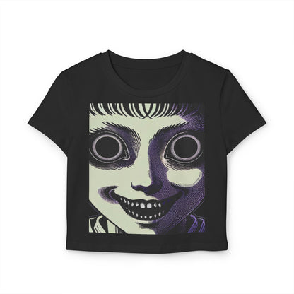 Spooky Face (Women's Baby Tee)