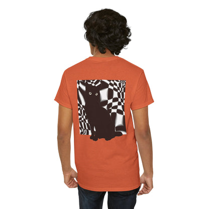Cute Cat Universes かわいい猫の世界 Unisex Heavy Cotton Tee