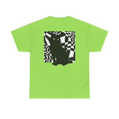 Cute Cat Universes かわいい猫の世界 Unisex Heavy Cotton Tee