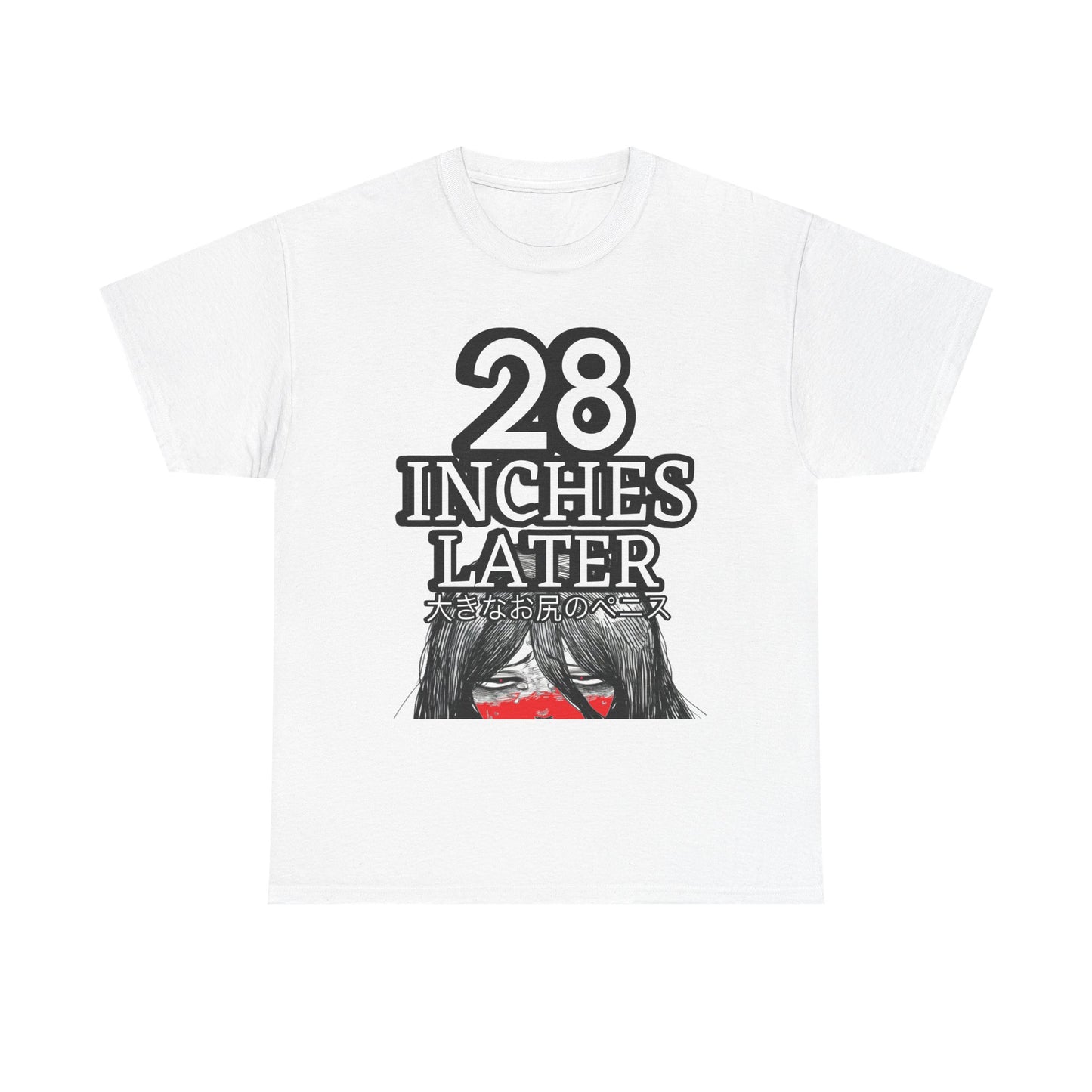28 Inches laterインチ後 Unisex Heavy Cotton Tee