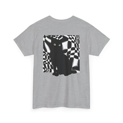 Cute Cat Universes かわいい猫の世界 Unisex Heavy Cotton Tee