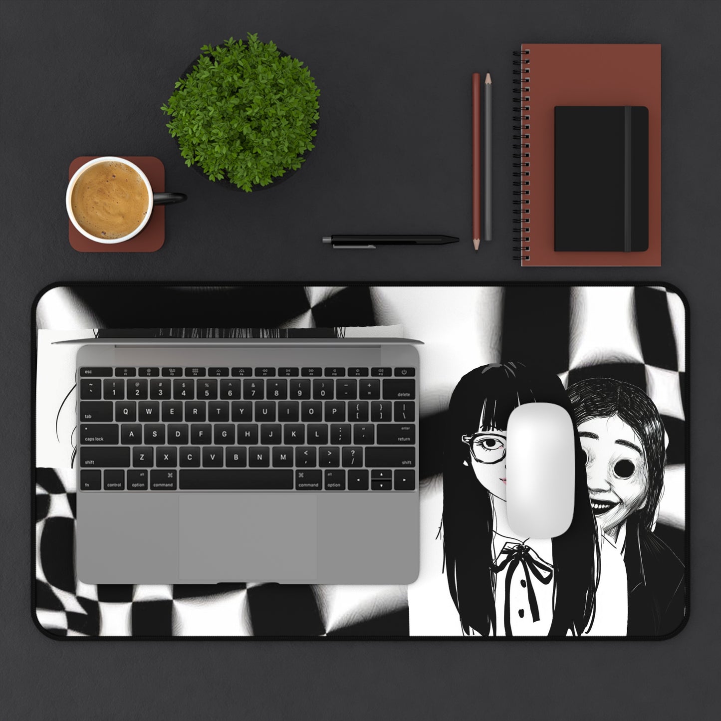 "Vivir es Morir" Death Cult News Channel (Desk Mat)