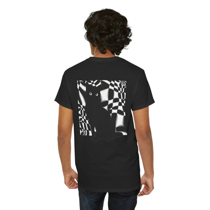 Cute Cat Universes かわいい猫の世界 Unisex Heavy Cotton Tee