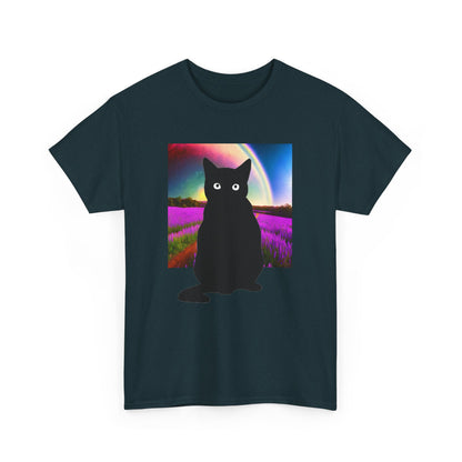 Cute Cat Universes かわいい猫の世界 Unisex Heavy Cotton Tee