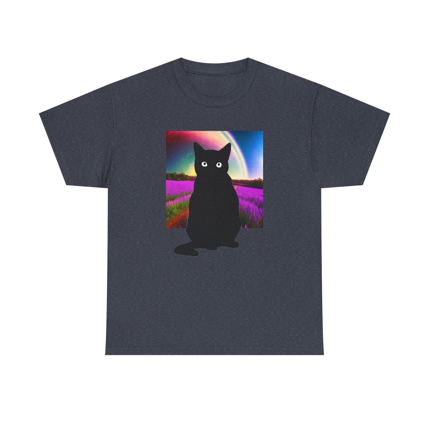 Cute Cat Universes かわいい猫の世界 Unisex Heavy Cotton Tee