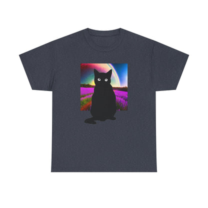 Cute Cat Universes かわいい猫の世界 Unisex Heavy Cotton Tee
