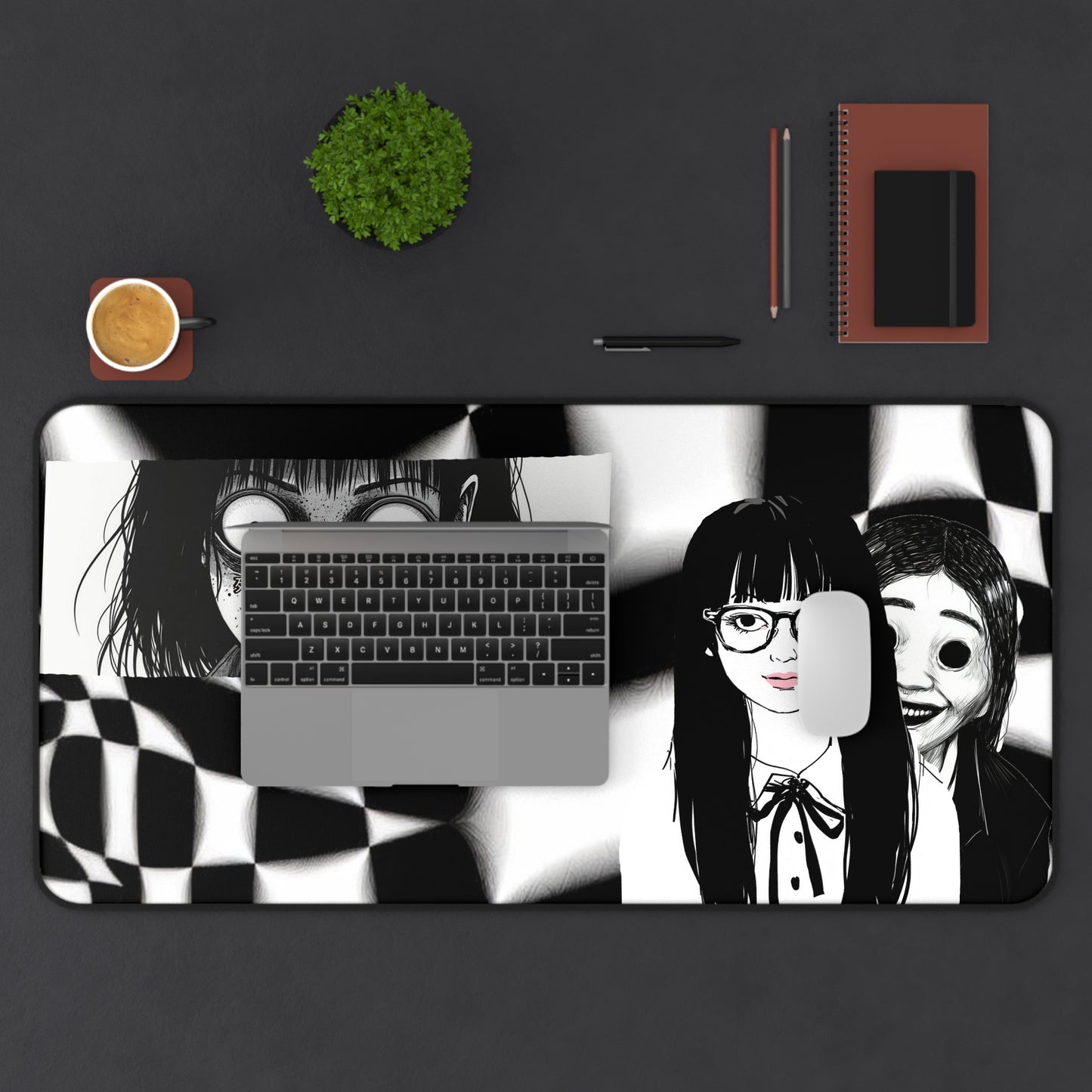 "Vivir es Morir" Death Cult News Channel (Desk Mat)