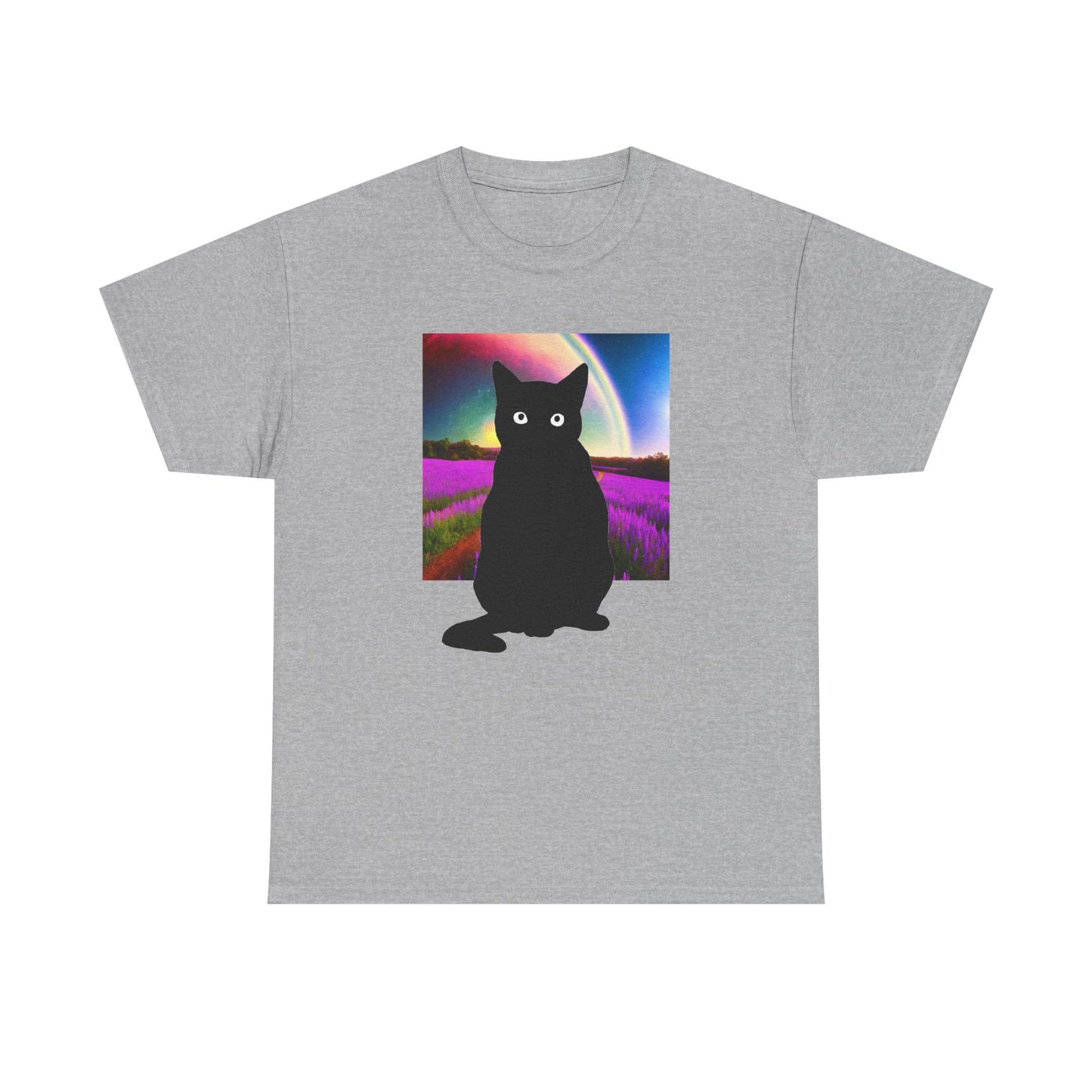 Cute Cat Universes かわいい猫の世界 Unisex Heavy Cotton Tee