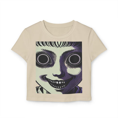 Spooky Face (Women's Baby Tee)