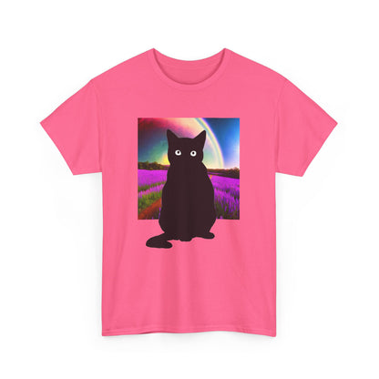 Cute Cat Universes かわいい猫の世界 Unisex Heavy Cotton Tee