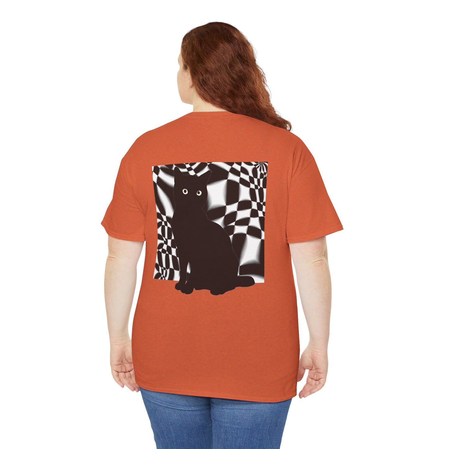 Cute Cat Universes かわいい猫の世界 Unisex Heavy Cotton Tee