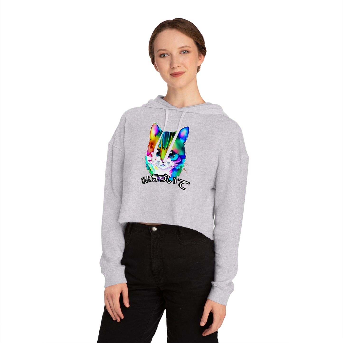 Notice Me (Women’s Cropped Hooded Sweatshirt)