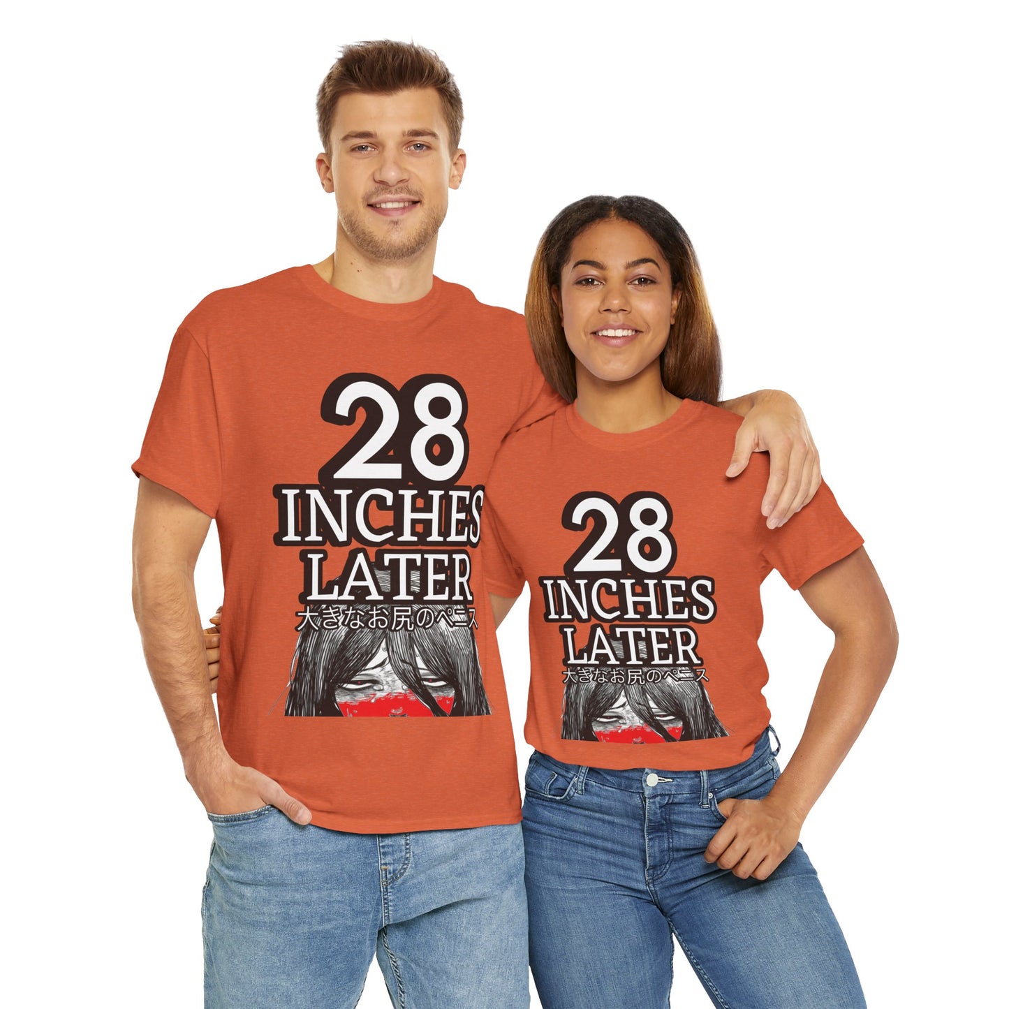 28 Inches laterインチ後 Unisex Heavy Cotton Tee