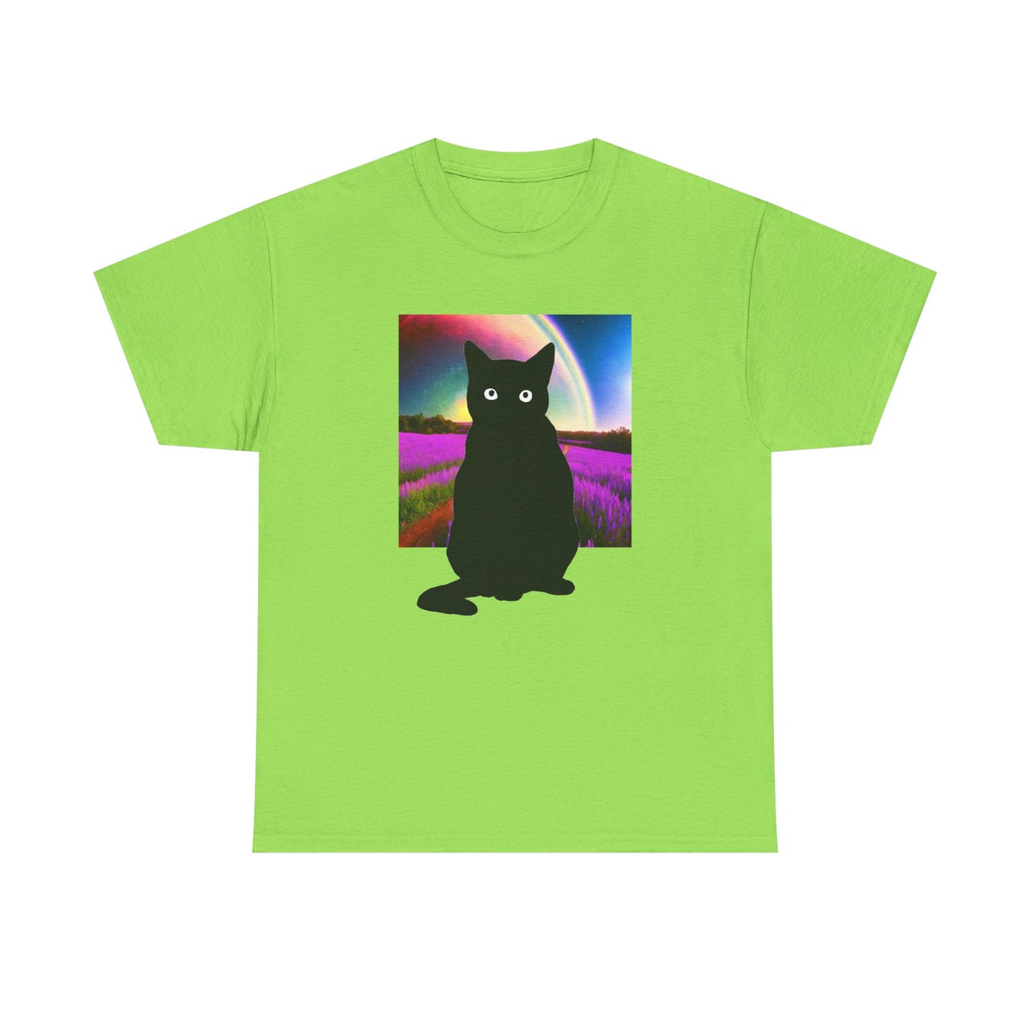 Cute Cat Universes かわいい猫の世界 Unisex Heavy Cotton Tee