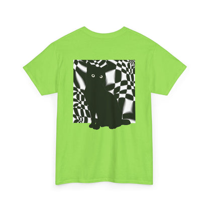 Cute Cat Universes かわいい猫の世界 Unisex Heavy Cotton Tee
