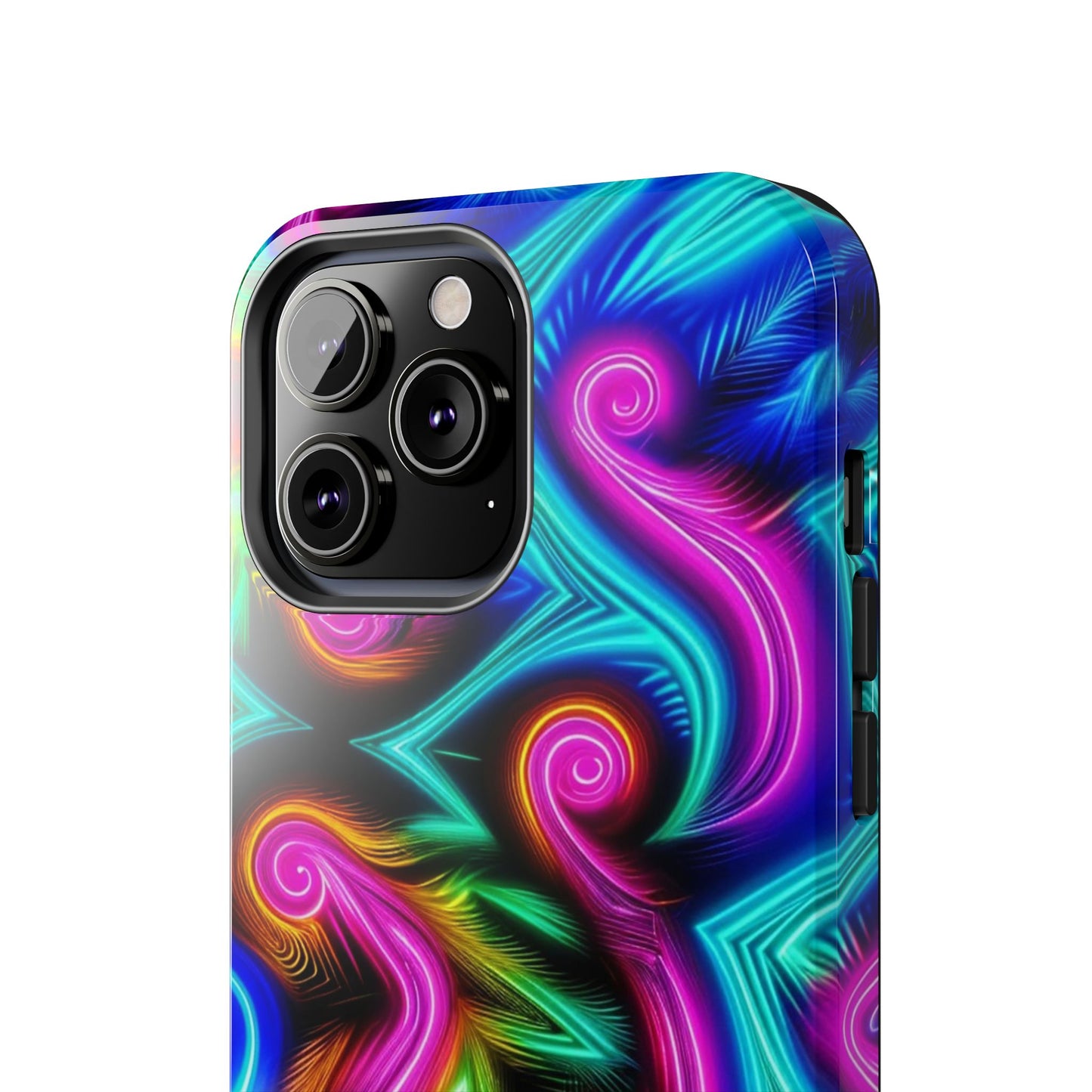 Neon Spirals (Tough iPhone Case)