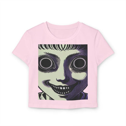 Spooky Face (Women's Baby Tee)