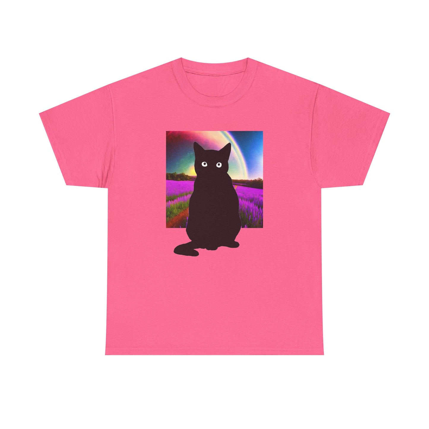 Cute Cat Universes かわいい猫の世界 Unisex Heavy Cotton Tee